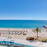 Quarteira First Line Front Beach Pool Flat View